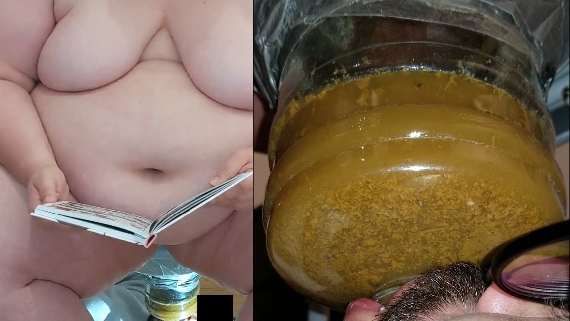 Queen Siya Huge Enema Jar – He Drinks It All