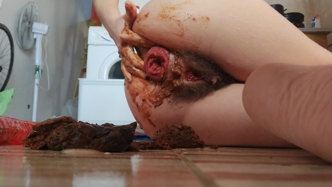 Pipaypipo – 20Inch anal insertion full of shit – tasting