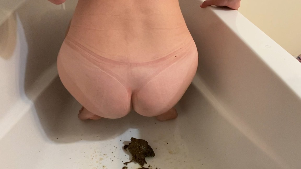 She Holds the Cheeks Open Until the Load Falls