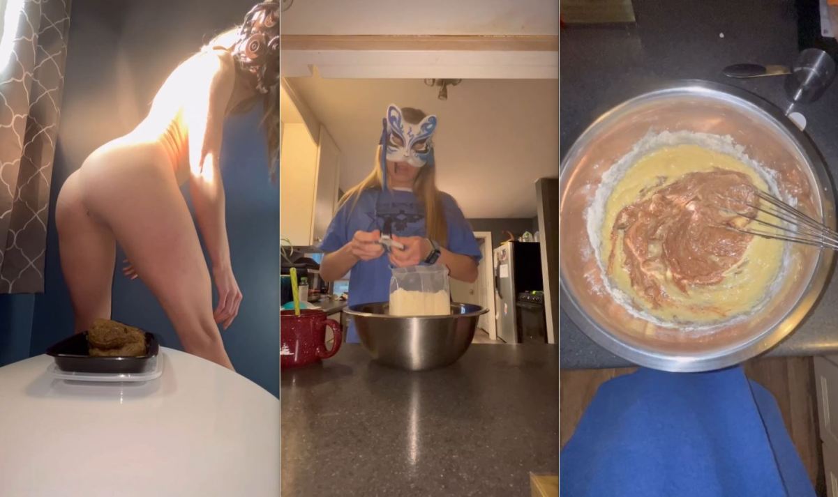 Kitchen Cake Made From Her Own Load